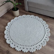 Dywany - Dywan szydełkowy ze sznurka 110cm - miniaturka - grafika 1