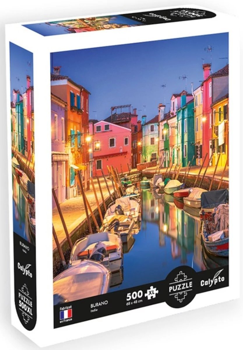 Puzzle 500 elementów XL Burano Włochy Calypto