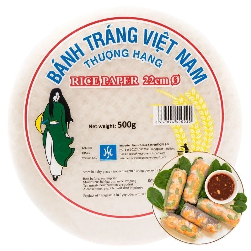 PAPIER RYŻOWY DO SAJGONEK THAI DANCER ŚR. 22 CM