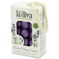 Mydła - La Diva Mydło do masażu lawendowe 120 g - miniaturka - grafika 1