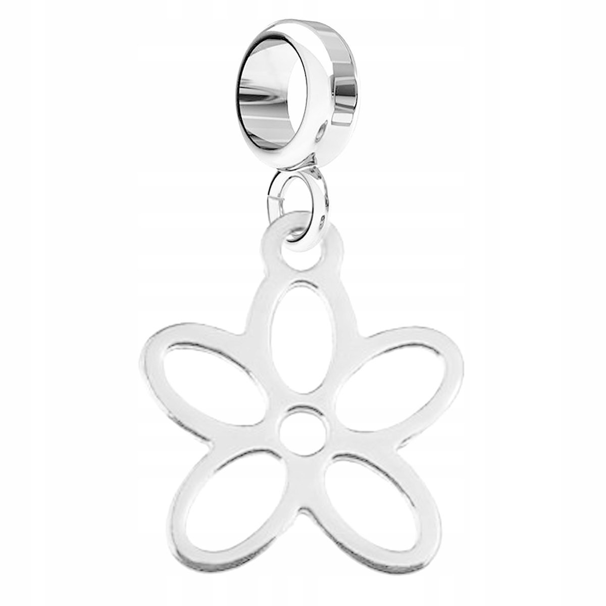 Charms Srebrny z Kwiatkiem Ażurowy Kwiat Kwiatek Flower SREBRO 925