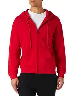 United Colors of Benetton Męska bluza z kapturem z długim rękawem, czerwony 015, M - Bluzy męskie - miniaturka - grafika 1