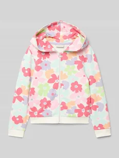 Bluza rozpinana o kroju regular fit z mieszanki bawełny - Swetry dla dziewczynek - miniaturka - grafika 1