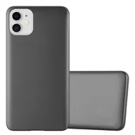 Etui i futerały do telefonów - Pokrowiec Do Apple iPhone 11 w METALLIC SZARY Etui TPU Silikon Obudowa Ochronny Case Cover Cadorabo - miniaturka - grafika 1
