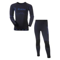 Pozostała odzież narciarska - Viking, Komplet termoaktywny dziecięcy, Riko, granatowy, rozmiar 128 - miniaturka - grafika 1