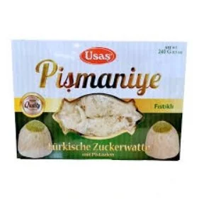 Turecka chałwa kłębek wełny pistacjowa Pismaniye 240g - Usas - Chałwa - miniaturka - grafika 1