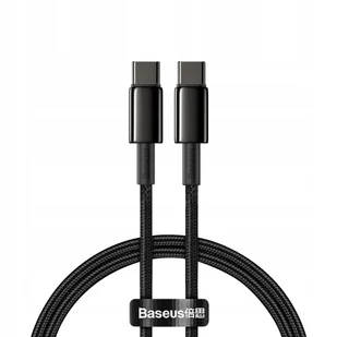 Kabel przewód USB-C szybkie ładowanie Power Delivery PD QC 100W 5A 1m czarn - Kable USB - miniaturka - grafika 1