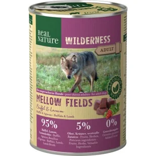 REAL NATURE WILDERNESS Adult Mellow Fields Bawół i jagnięcina 24x400 g - Mokra karma dla psów - miniaturka - grafika 1