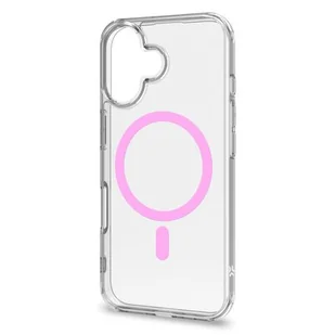Etui CELLY Gelskinmag do Apple iPhone 16 Przezroczysto-różowy - Etui i futerały do telefonów - miniaturka - grafika 1