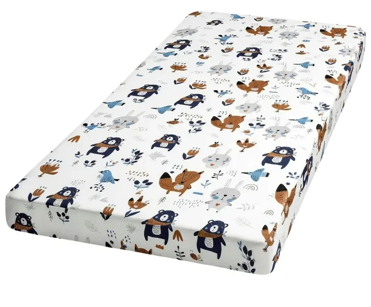 MATERAC PIANKOWY 60x120cm dziecięcy DO ŁÓŻECZKA pokrowiec BAWEŁNA 135
