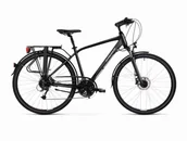 Rowery - Kross Trans 5.0 M 28 21" czarny/szary połysk 12 KRTR5Z28X21M002588 - miniaturka - grafika 1