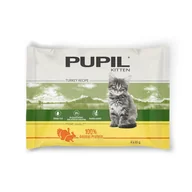Mokra karma dla kotów - Karma mokra dla kota PUPIL Prime Quality KITTEN bogata w indyka z królikiem 4 x 85 g - miniaturka - grafika 1