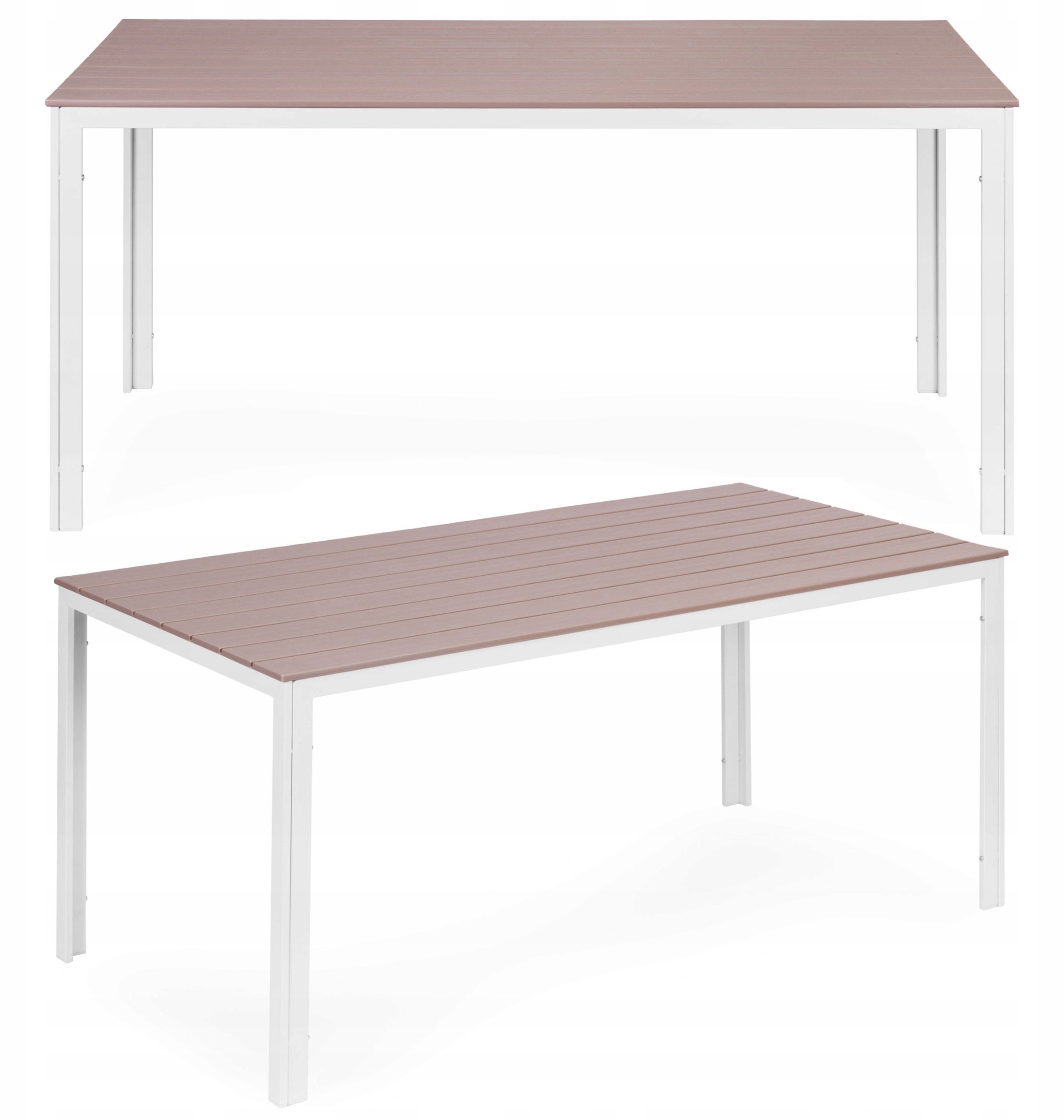 Goodhome Stół ogrodowy MultiGarden polywood imitacja drewna