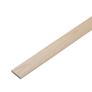 Listwa Kompozytowa Prosta Premium Ecru 50x10 mm – dł. 2,4 m - Listwy i profile - miniaturka - grafika 1