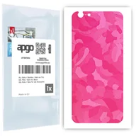 Szkła hartowane na telefon - Folia naklejka skórka strukturalna na TYŁ do Apple iPhone 6 Plus - Moro | Camo Różowy - apgo SKINS - miniaturka - grafika 1
