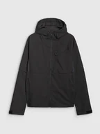 Kurtki i kamizelki sportowe męskie - 4F Kurtka softshell wiatroodporna membrana 10000 męska - czarna 3XL - miniaturka - grafika 1