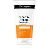 Peelingi i scruby do twarzy - Neutrogena Clear & Defend Face Scrub Peeling 150 ml - miniaturka - grafika 1