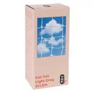 Pozostałe akcesoria dla kotów - TIAKI Siatka ochronna dla kota ze wzmocnieniem drucianym, jasnoszara - 2 x 1,5 m - miniaturka - grafika 1