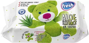 Baby Fresh - Chusteczki Nawilżane - Aloes - 60 Szt. - Chusteczki nawilżane - miniaturka - grafika 1
