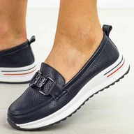 Półbuty damskie - Granatowe skórzane półbuty damskie S.Barski 556 - S.BARSKI - miniaturka - grafika 1