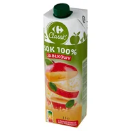 Soki i napoje niegazowane - Carrefour Classic Sok 100% jabłkowy 1 l - miniaturka - grafika 1