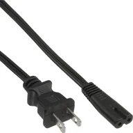 Kable miedziane - 65 opakowanie zbiorcze Kabel sieciowy InLine®, wtyczka sieciowa USA do wtyczki Euro 8 C7, 1,8 m - miniaturka - grafika 1
