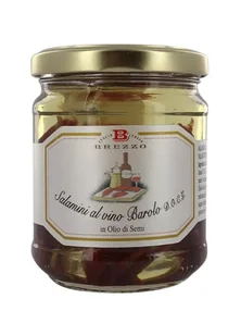 Kiełbaski wieprzowe z winem Barolo, 180 g / Brezzo - Pasztet i przetwory mięsne - miniaturka - grafika 1