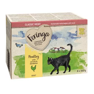 Zestaw Feringa Classic Meat Menu, miseczki, 24 x 100 g - Drób - Mokra karma dla kotów - miniaturka - grafika 1