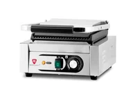 Piece, kotły  i płyty grzejne gastronomiczne - Kontakt grill pojedynczy ryflowany Resto Quality 1,8 kW RQK811A Resto Quality - miniaturka - grafika 1