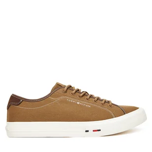 Tenisówki Tommy Hilfiger Hi Vulc Street Canvas FM0FM05515 Brązowy - Trampki męskie - miniaturka - grafika 1