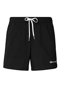 Champion Męskie szorty plażowe Legacy AC małe kąpielówki, czarne kontrastowe logo, XL - Spodenki damskie - miniaturka - grafika 1