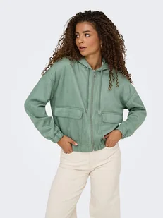 ONLY Bluza w kolorze zielonym - Bluzy damskie - miniaturka - grafika 1