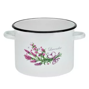 Emalia Olkusz Olkusz GARNEK EMALIOWANY LAWENDA 5,5L BEZ POKRYWY 5902645010763 - Garnki - miniaturka - grafika 1