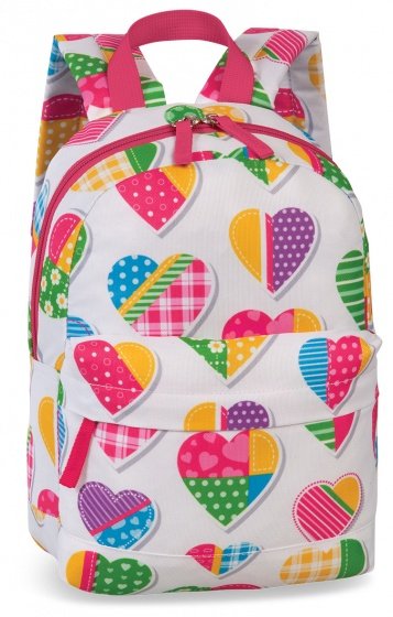 plecak hearts 5 litrów biały/różowy