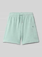 Spodnie i spodenki dla chłopców - Szorty o kroju regular fit z wyhaftowanym logo model ‘TOWELLING TEXTURE’ - miniaturka - grafika 1