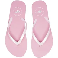 Klapki i japonki damskie - Klapki damskie 4F jasny róż H4L20 KLD005 56S różowe - miniaturka - grafika 1
