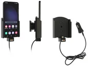 Uchwyty samochodowe do telefonów - Uchwyt do Samsung Galaxy S23+ z wbudowanym kablem USB oraz ładowarką samochodową - miniaturka - grafika 1