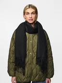 Apaszki i szaliki damskie - Pieces Szal w kolorze czarnym - 195 x 65 cm - miniaturka - grafika 1