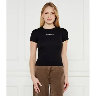 Guess Jeans T-shirt EMBRO Slim Fit - Koszulki i topy damskie - miniaturka - grafika 1