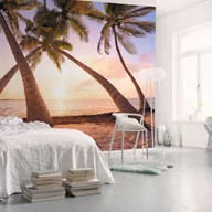 Fototapety - Fototapeta plaża beżowym,zielonymIniebieskim - 400 x 250 cm - SANDERS & SANDERS - miniaturka - grafika 1