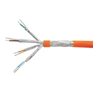 Kable miedziane - Equip Instal.Kab Cat.7 S/FTP 4P23 200.00m orange 187323 - miniaturka - grafika 1