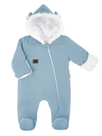 Pajacyki dla niemowląt - Chłopięcy Pajac dresowy z luną Chmurka błękitny, Nicol,r.68 - miniaturka - grafika 1