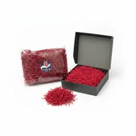 Zestawy upominkowe - Wypełnienie wypełniacz do prezentu czerwony dekoracyjny papierowy 100g - miniaturka - grafika 1