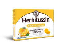 Przeziębienie i grypa - DOMACO Herbitussin sm.miód i cytryna x 12 past - miniaturka - grafika 1
