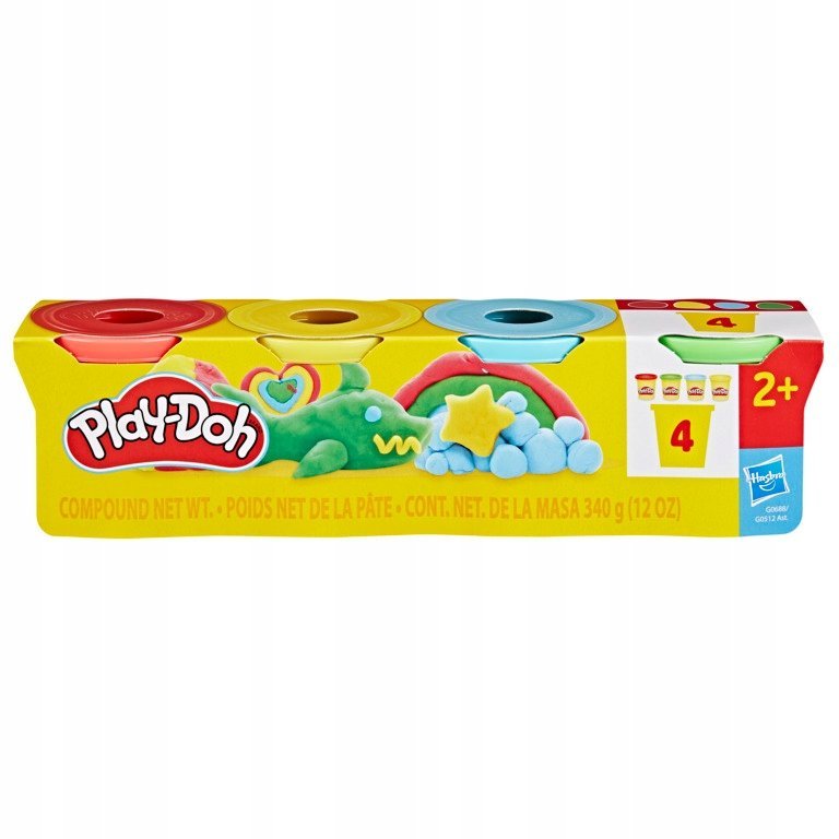 Play-Doh Ciastolina Zestaw 4 tuby 4-pack Hasbro G0688