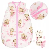 Śpiworki dla dzieci - OCIEPLANY ŚPIWOREK NIEMOWLĘCY DO SPANIA 56-62 1 TOG BAWEŁNA 100% - miniaturka - grafika 1