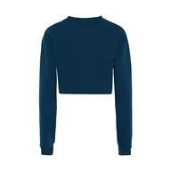 Bluzy damskie - Hoona Damska bluza z długim rękawem ze 100% poliestru, z okrągłym dekoltem, ciemny turkus, rozmiar S, ciemnoturkusowy, S - miniaturka - grafika 1
