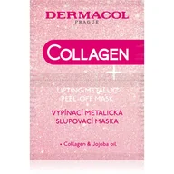Maseczki do twarzy - Dermacol Collagen+ Lifting Metallic Peel-Off maseczka do twarzy 15 ml - miniaturka - grafika 1