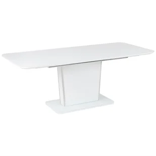 Stół Do Jadalni Rozkładany 160/200 X 90 Cm Biały Sunds - Stoły - miniaturka - grafika 1