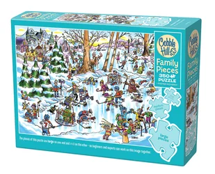 Puzzle, Hokejowe miasteczko, 350 el. - Puzzle - miniaturka - grafika 1